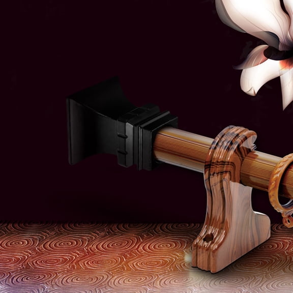 PBPBOX 2Pcs Finials for Curtain Rods End Caps Iron Black for Dining Room Homeowners