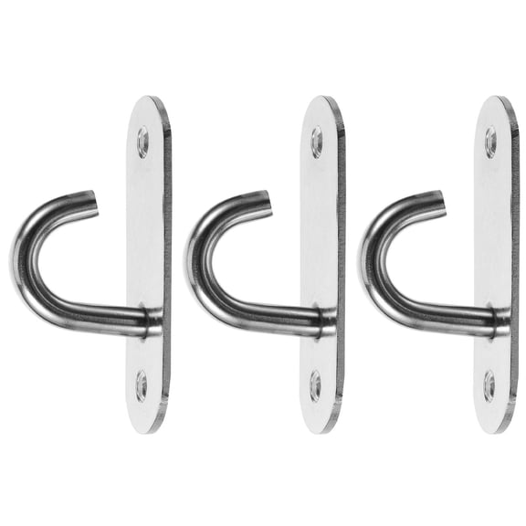 PBPBOX 1Set Stainless Steel Resistance Band Anchor Wall Mount Suitable for Home Workout and Exercise