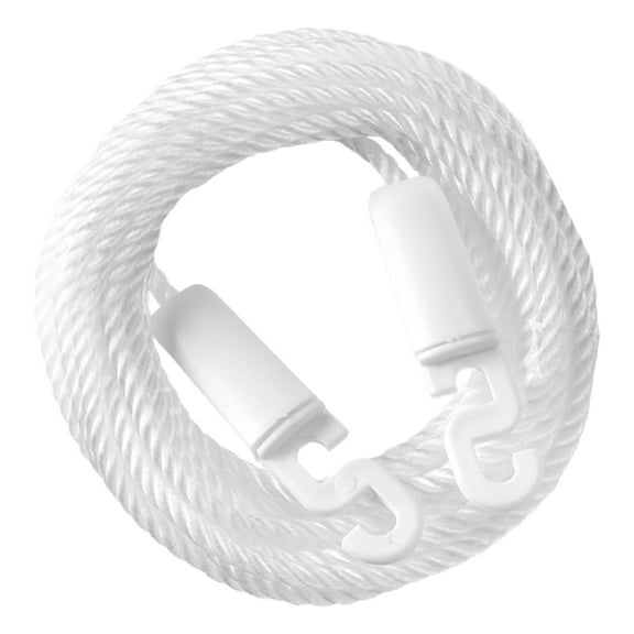 PBPBOX White Polyester Clothesline Rope Windproof Outdoor Drying Rope for Home Camping and Travel