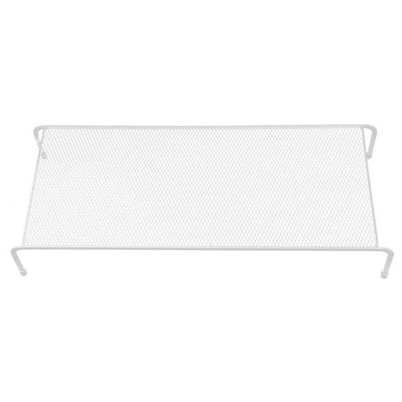 PBPBOX Height Adjustable Stand White Metal Desk Shelf Monitor Stand for Adults 1Pack