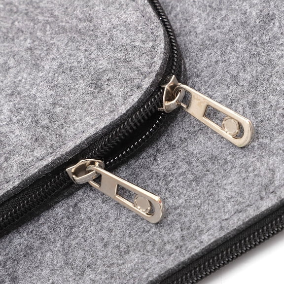 PBPBOX Dark Grey Felt Laptop Sleeve Soft Lightweight Shock Resistant Protective Cover