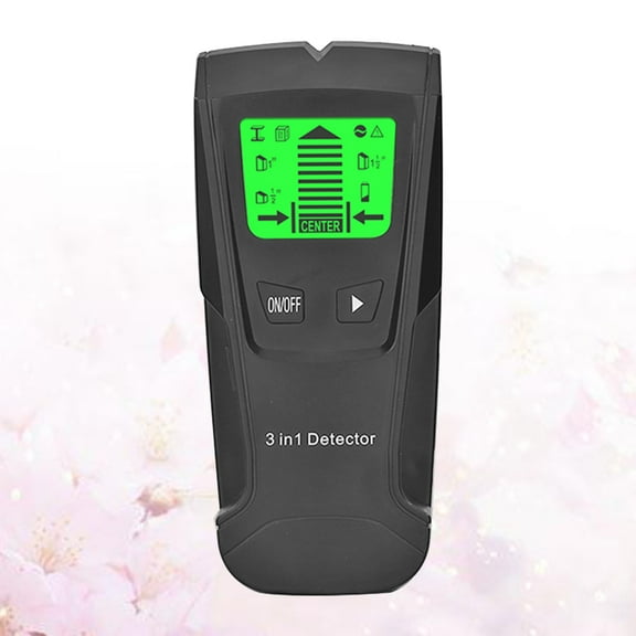 PBPBOX Black Metal Voltage Detector Wood Stem Finder with Sound Alarm and Analog Display