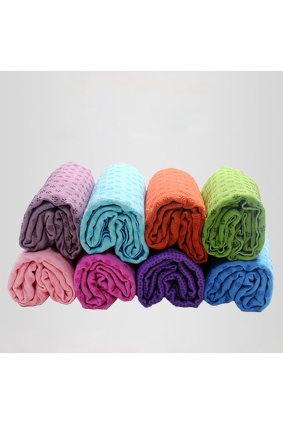 Workout Towel Exercise Blanket Yoga Mat PVC Pink 1Set