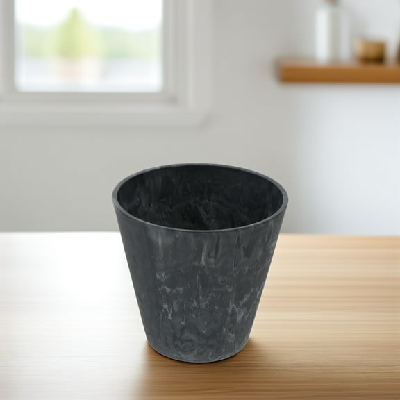 PBPBOX Indoor Flower Pot Plastic Black Planter Suitable for Succulents and Plants