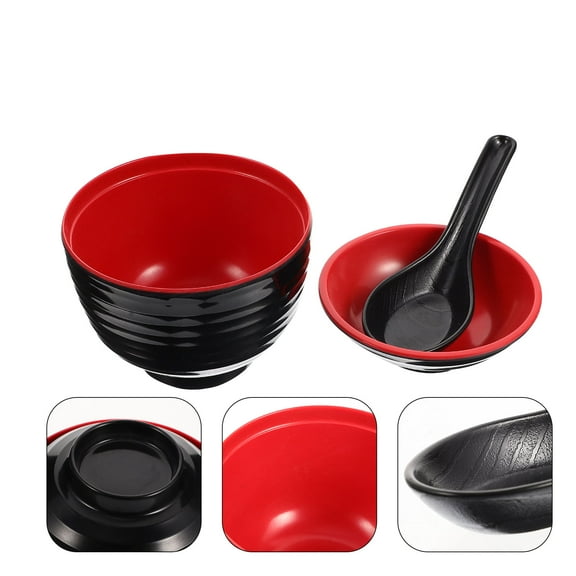 PBPBOX 1Set Premium Black Japanese Soup Bowl with Lid for Home Use Practical and Stylish