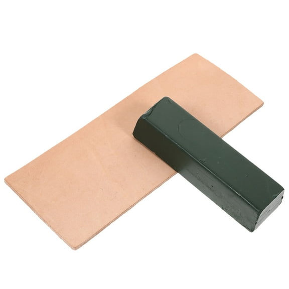 PBPBOX 2pcs Knives Sharpening Set with Polishing Compound Stropping Block for Sharpening Use Assorted Color