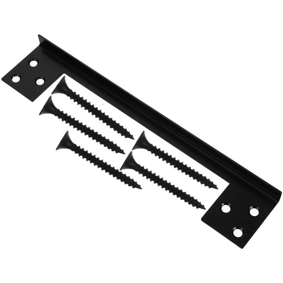 PBPBOX L-Shaped Stainless Steel Door Latch Guard Plate Cover for Outswing Door Safety 1Set 6.96X1.38X0.39in