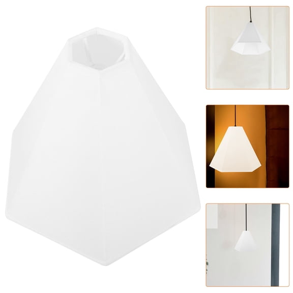 PBPBOX Hexagonal White Lamp Shade for Indoor Table Lamp Softens Light and Decor