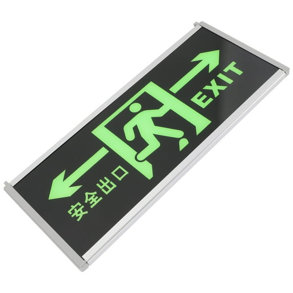 PBPBOX Exit Sign Light Emergency Exit Black 1Pack