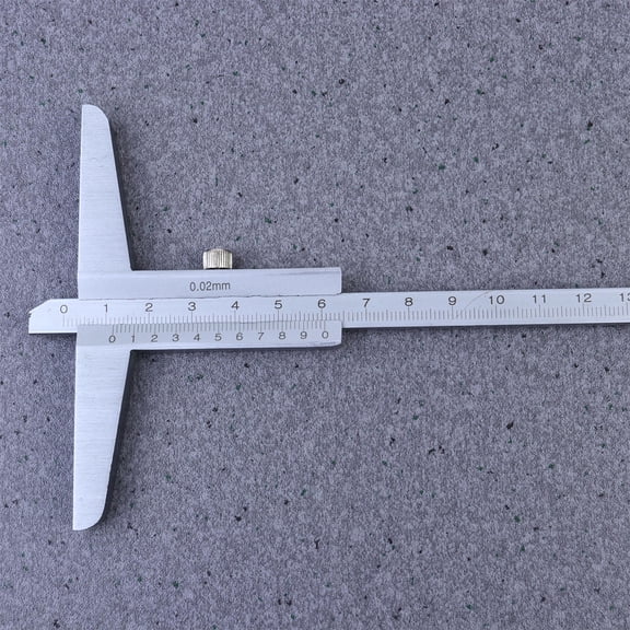 PBPBOX Accurate Depth Gauge Plated Silver Alloy Caliper with Rotary Free Adjustment