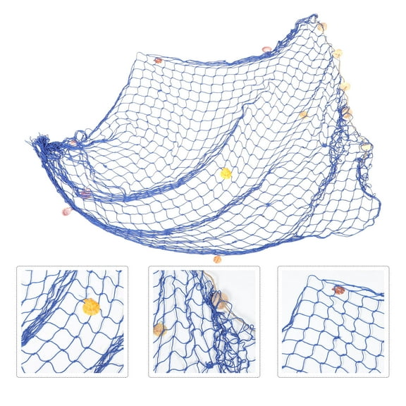 PBPBOX Stylish Fish Net Decor Fishing Net Decor 1Set