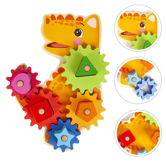 PBPBOX Gear Building Toy Set Wood 1 Set
