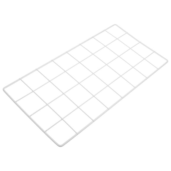 PBPBOX White Metal Wall Grid Panel for Picture Display and Creative Room Decor