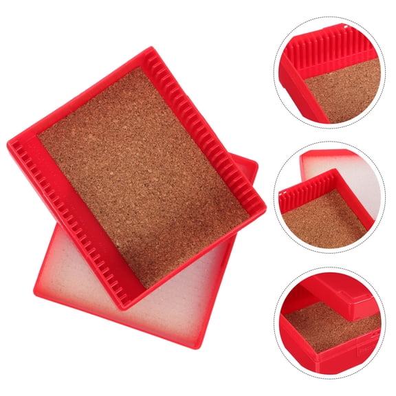 PBPBOX Microscope Slide Cabinet Laboratory Slide Organizer Red Wood Protection 1Pack