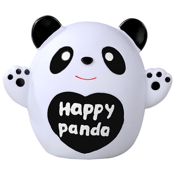 PBPBOX Cute Panda Coin Money Box Saving Money PVC White 1Pack