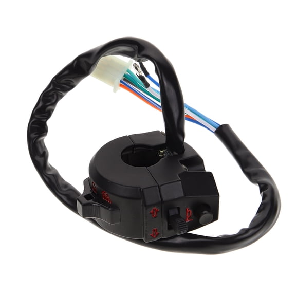 PBPBOX Handlebar Switch Replacement Motorcycle Control Switch Black ABS 1Pack