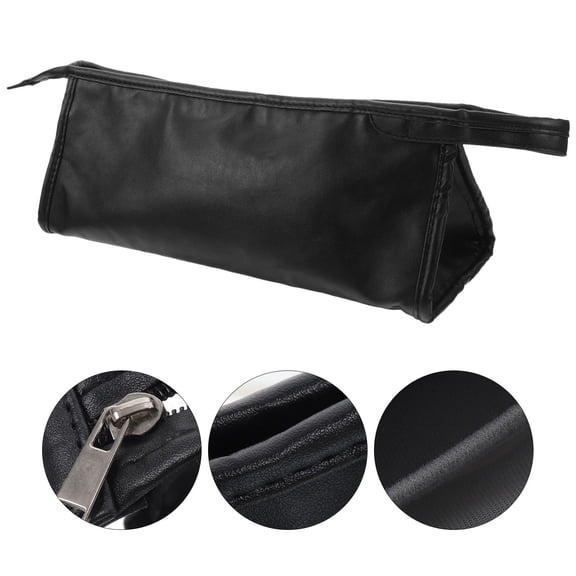 PBPBOX Travel Case for Hair Styling Tools Black PU Shockproof Organizer for Curling Iron