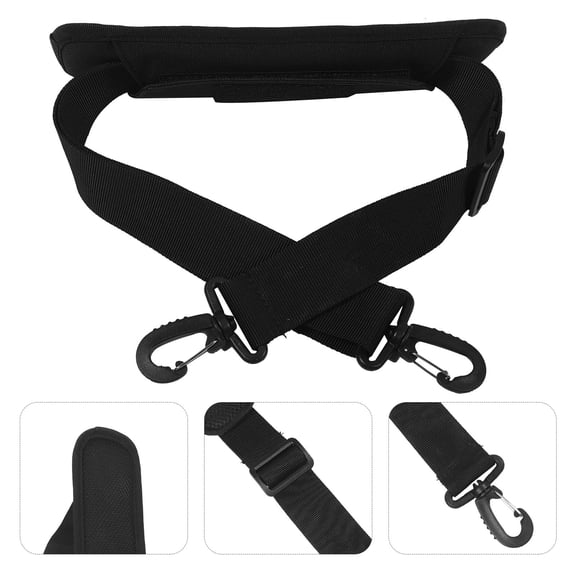 PBPBOX Black Adjustable Universal Shoulder Strap Replacement for Laptop Bag Computer Camera Bag