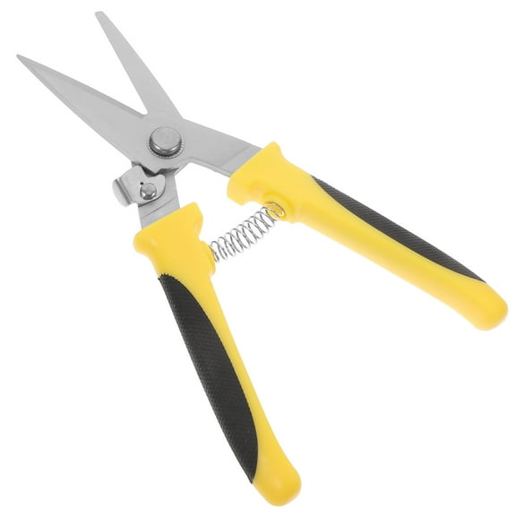 PBPBOX 1Pc Heavy Duty Iron Sheet Scissor with Labor Saving Spring Design