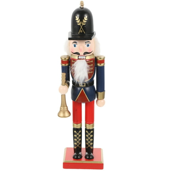 PBPBOX Nutcracker Decor Wood Dark Blue 1Set