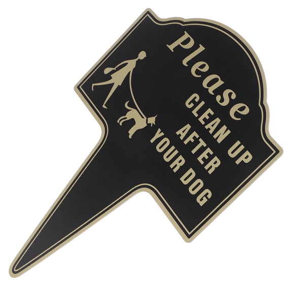 PBPBOX clean up after your dog Warning Sign Aluminium Sheet Multicolor Pet Owners Garden 1Set