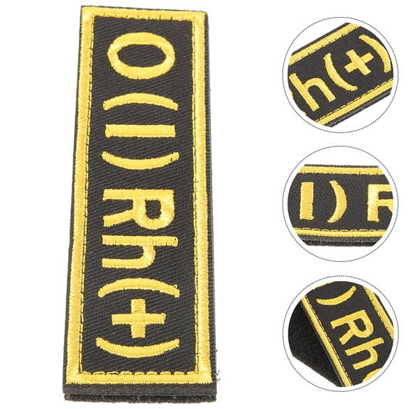 PBPBOX O Blood Type Patch 1Pcs Clothing Patches Assorted Color Style for Men and Women