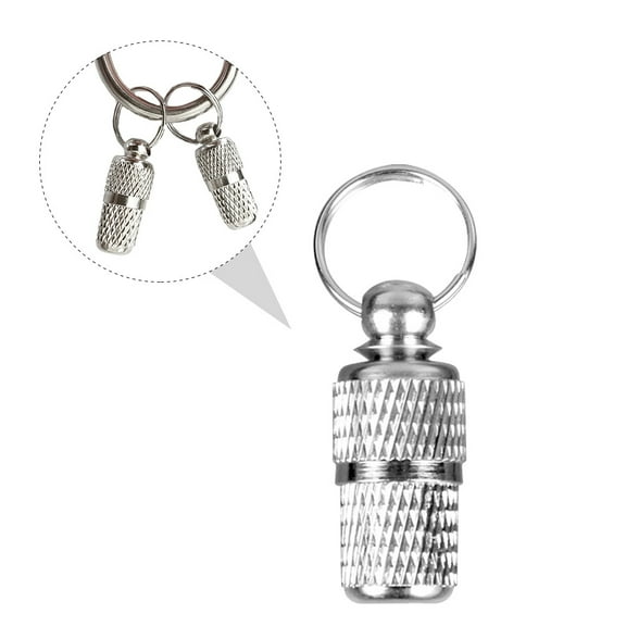 PBPBOX Pet Antilost Tube Made of Durable Brass for Pets Silver Color Perfect for Neck Decor 6 Pcs