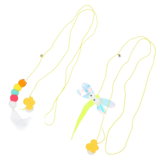 PBPBOX Pet Hanging Toys for Indoor Use Assorted Color Polyester 2Pcs