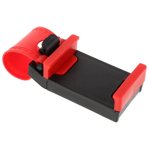 PBPBOX 360 Degree Rotatable Red Car Steering Wheel Phone Holder for Vehicles
