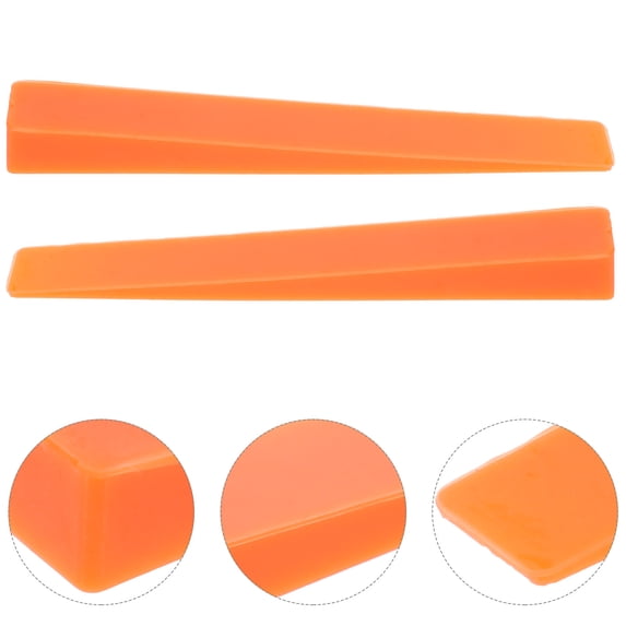 PBPBOX Piano Tuning Wedge Orange Rubber Accessories for Instruments 2Pcs
