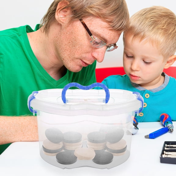 PBPBOX Plastic Box With Handle Storage Box Transparent PP Large Capacity For Playtime 1 PCS