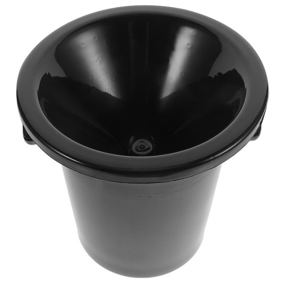 PBPBOX Portable Spittoon Black Plastic Dump Bucket for Party Events 1Pcs