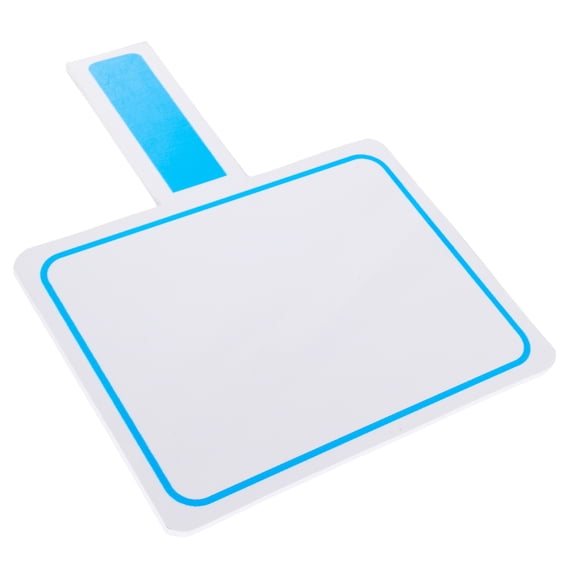 PBPBOX Blue Double Sided Handheld Dry Erase Board PVC Portable Scoreboard Paddle