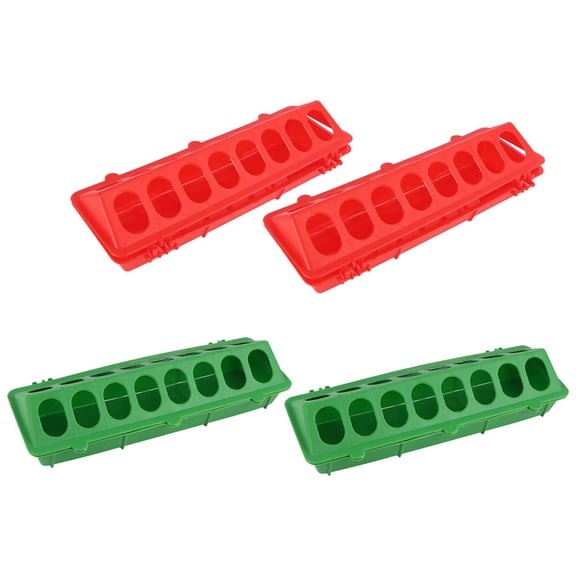 PBPBOX 4Pcs Household Bird Feeder Plastic Pigeon Accessory Washable and Convenient