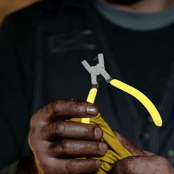 PBPBOX Professional Single Hole Punch Tool Heavy Duty Puncher 1Pcs for Toolbox Use Yellow Precise Punching