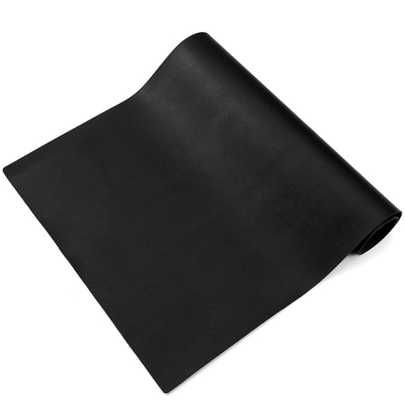 PBPBOX Modern Black PU Table Mat Non Slip Dining Table Protector for Kitchen Desk