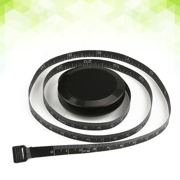 PBPBOX Body Measuring Retractable Tape for Tailoring and Handwork 1Set Black