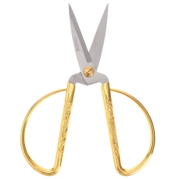 PBPBOX Golden Cloth Shears Stainless Steel for Home Sewing and Embroidery