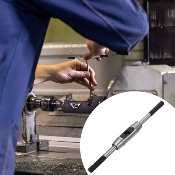 PBPBOX Round Shape Steel Tap Wrench 1Pack for Diy and Professional Woodworking and Repairing