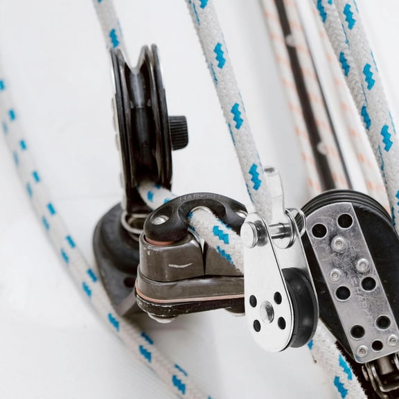 PBPBOX 4Pcs Nylon Marine Pulley Kit Lightweight Rope Runner for Sailboats