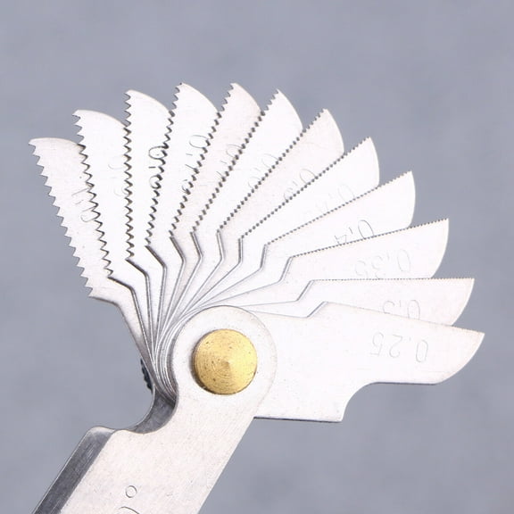 PBPBOX Screw Thread Pitch Gauge Thread Gauge Card Gauge Steel For Lathe Equipment 1Set
