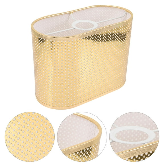 PBPBOX Home Fabric Lamp Shade in Golden for Desk Floor Lamps with Safe Light