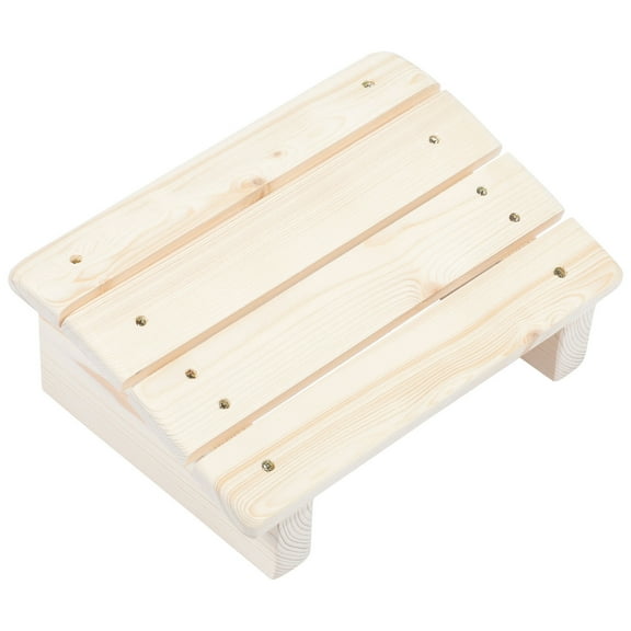 PBPBOX Slanted Foot Stool Office Use Wood Footrest for Adults 1Pcs
