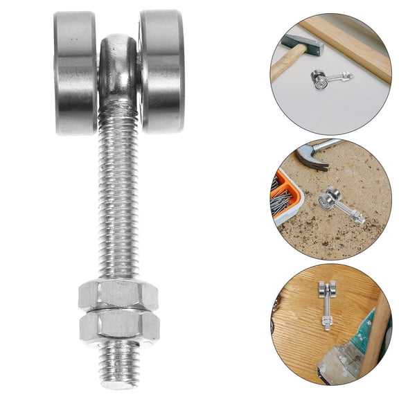 PBPBOX Bearing Wheel Guide Roller Steel Smooth Sliding Roller Assembly for Home Improvement 1 Set