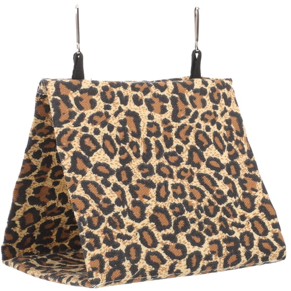 PBPBOX Warm Pet Bed House Leopard Print for Hamsters Squirrels Mice and Other Small Animals