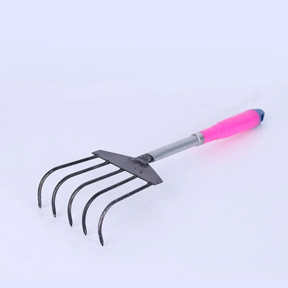 PBPBOX Stainless Steel Clam Rake with Handle Sharp Claws for Efficient Shell Digging and Beach Garden Use