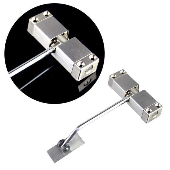 PBPBOX Stainless Steel Door Closer Bar Adjustable Closing Speed 1 Set