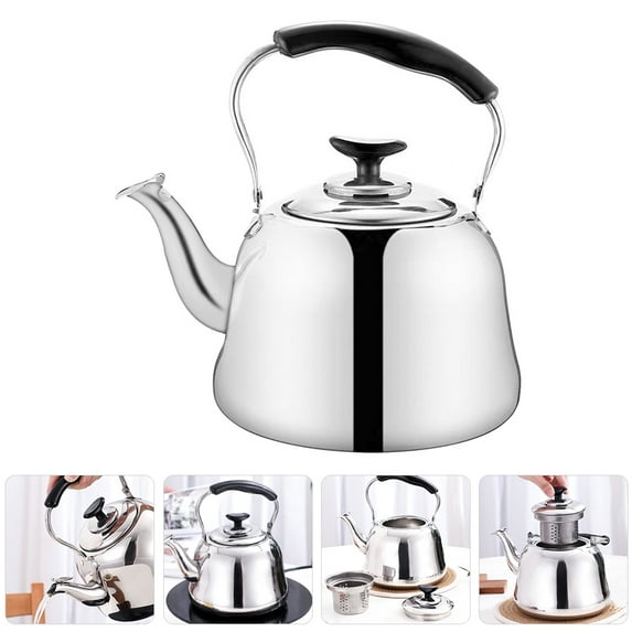 PBPBOX Stainless Steel Whistling Tea Pot for Brewing with Wear Resistance 1 Set