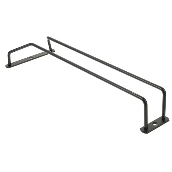 PBPBOX Under Counter Wine Glass Rack Stainless Steel Stemware Holder for Kitchen and Bar Black