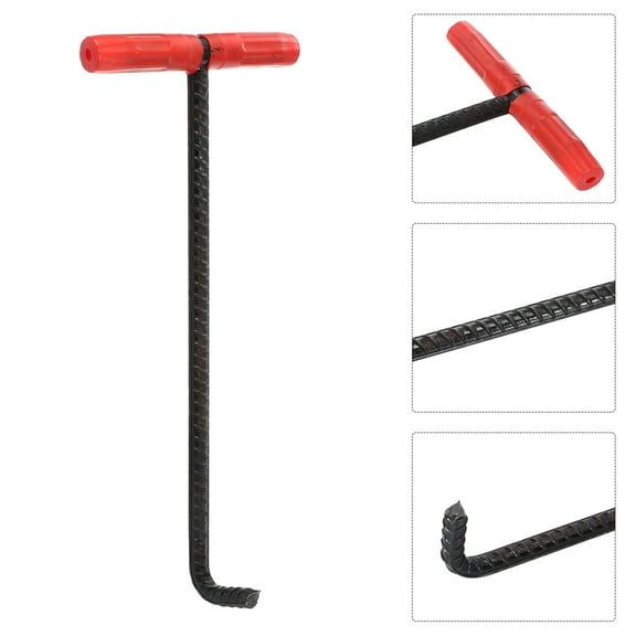 PBPBOX T-Shaped Manhole Lifter Heavy Duty Hook 45x20Cm 16.9X7.47In 1Pcs